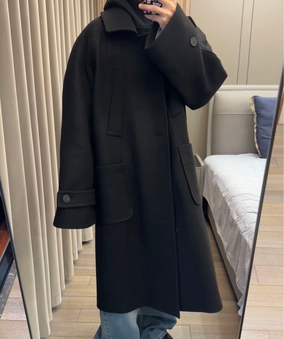 undermycar 韓国ブランド ブラック ダッフルコート undermycar 韓国ブランド ブラック ダッフルコートの通販はau PAY