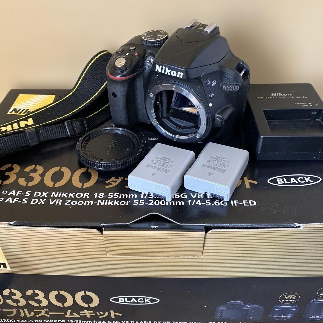 h*5様 NIKON D3300 BLACK デジタル一眼レフカメラ Amazon | Nikon デジタル一眼レフカメラ D3300 18-55 VR IIレンズ