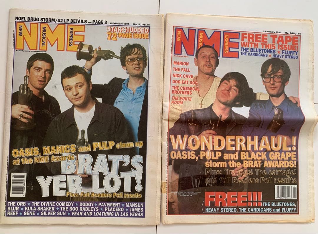 洋雑誌 New Music Express NME Oasis pulp 2冊 - メルカリ
