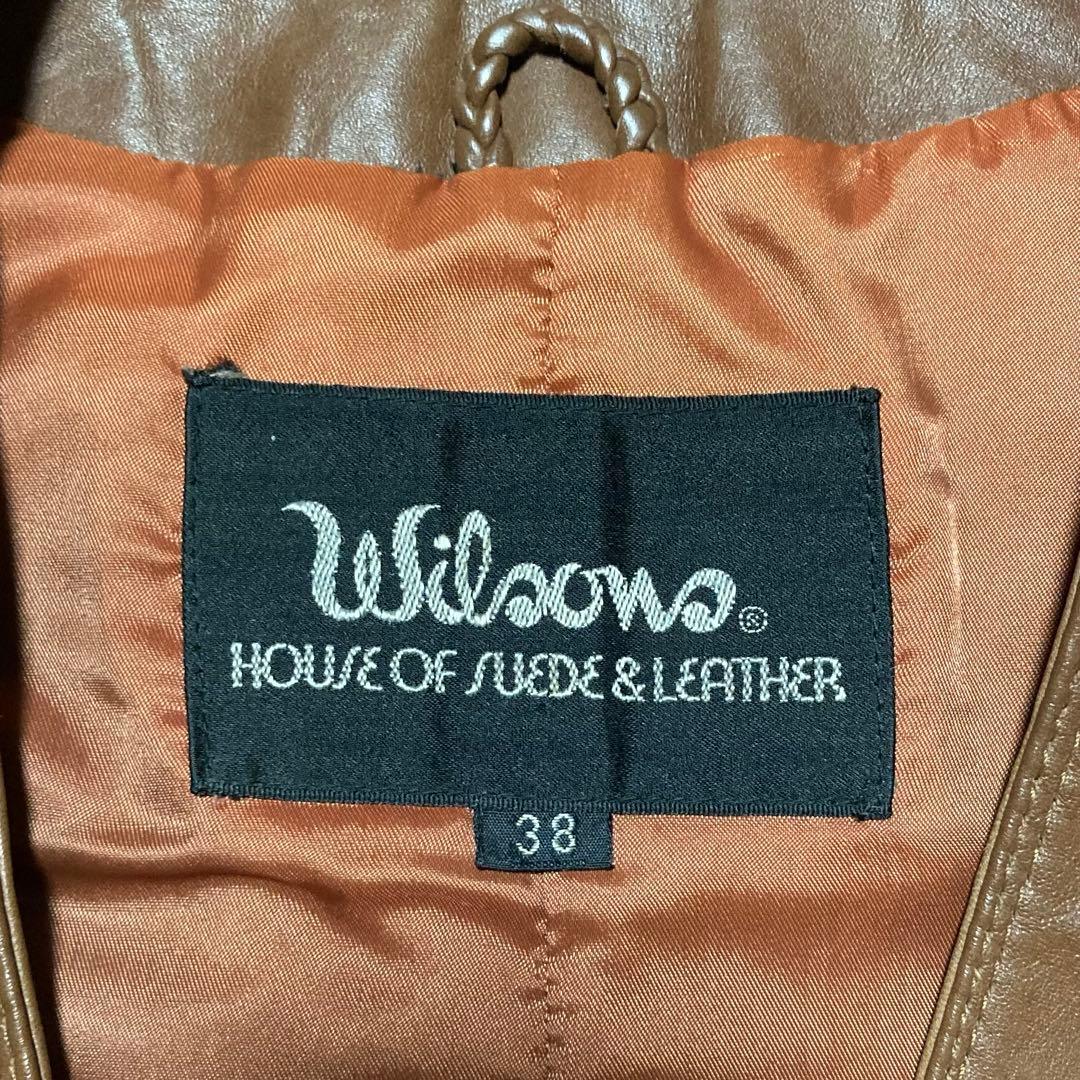 わと様専用 Vintage Vest ウイルソンズ レザー革ベストブラウンM