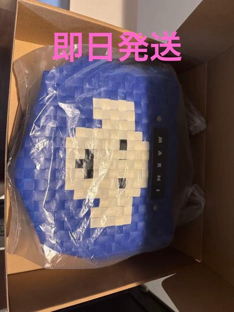 MARNI 動物モチーフ トートバッグ新品未使用 ホワイト ピンク Tribeca ファブリック製トート 鳥のプリント | Marni