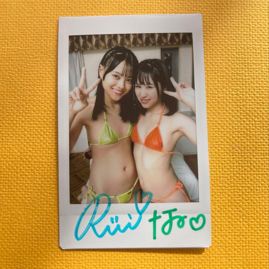 月野るい 春日菜乃 直筆サイン入りチェキ① - メルカリ