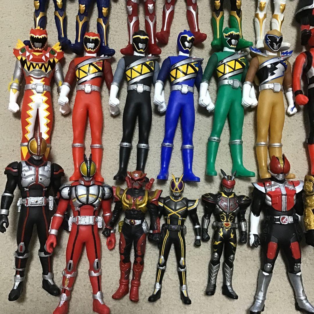 仮面ライダー スーパー戦隊 ソフビ まとめ売り - メルカリ