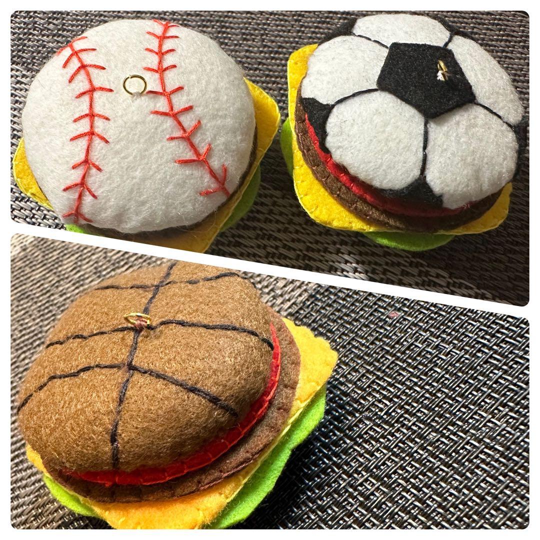 ☺︎プロフィール必読☺︎様専用】19個野球部活フェルトハンバーガー