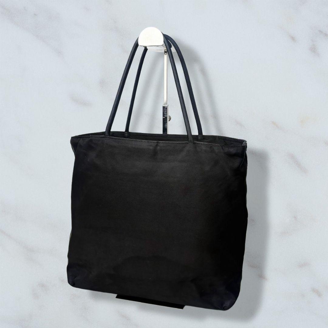 051 美品 PRADA ハンドバッグ トートバッグ 肩掛け 黒 of3 - メルカリ