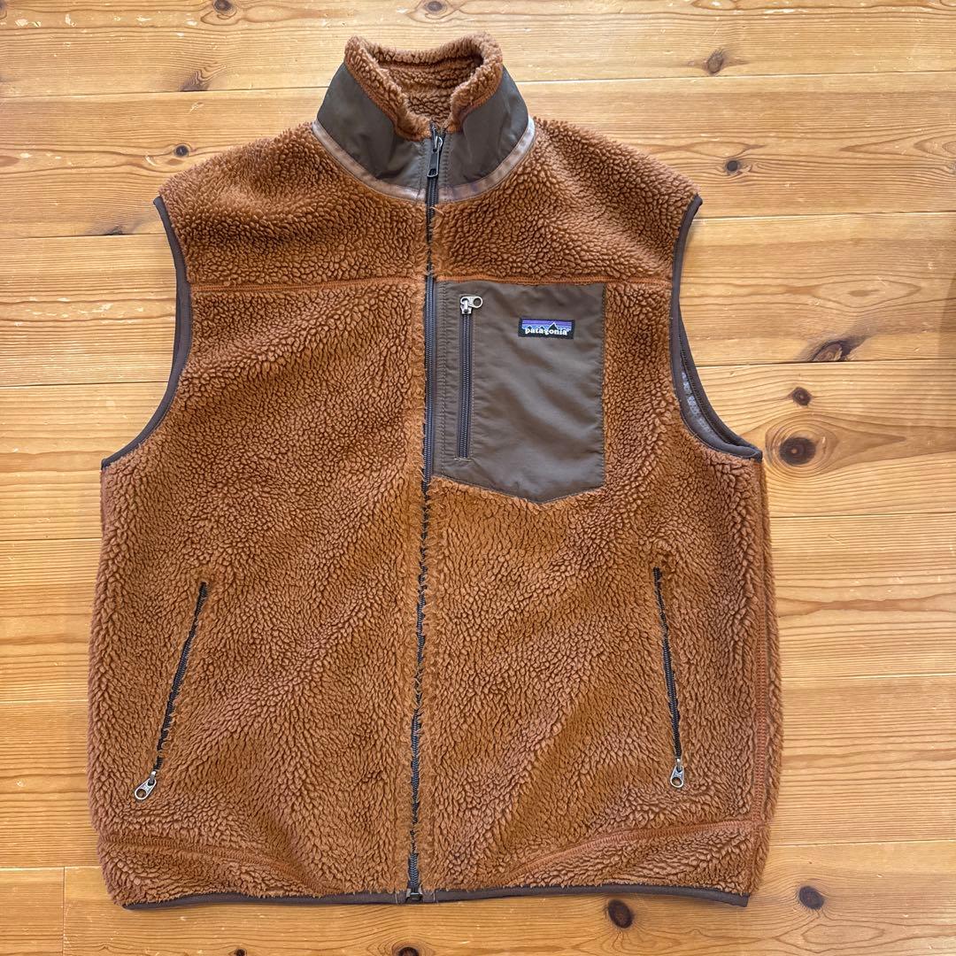 美品 希少 09年製 パタゴニア クラシック レトロX ベスト ブラウン