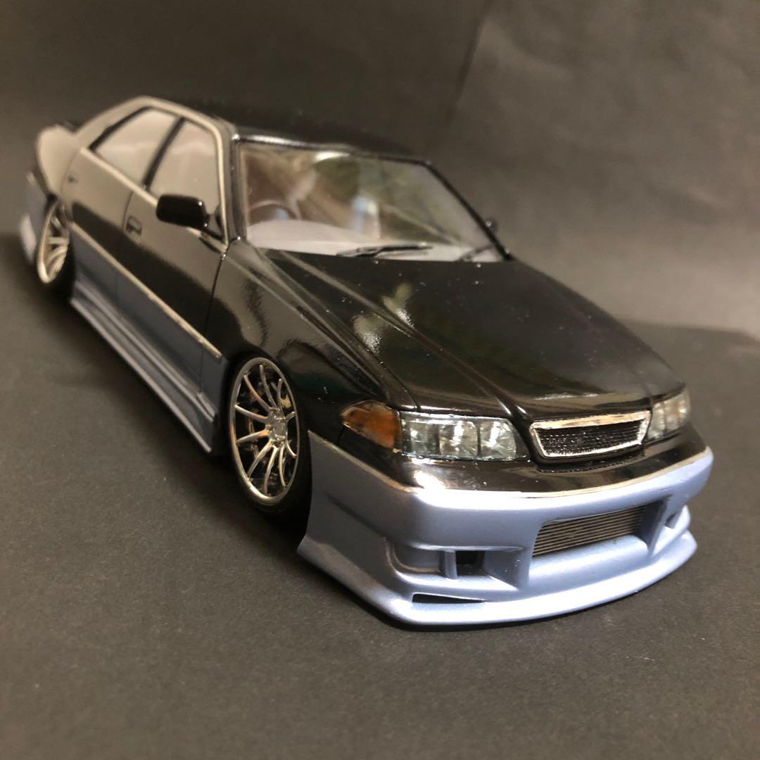 アオシマ 1/24 TOYOTA JZX100 マークⅡ フルエアロ 完成品 - メルカリ