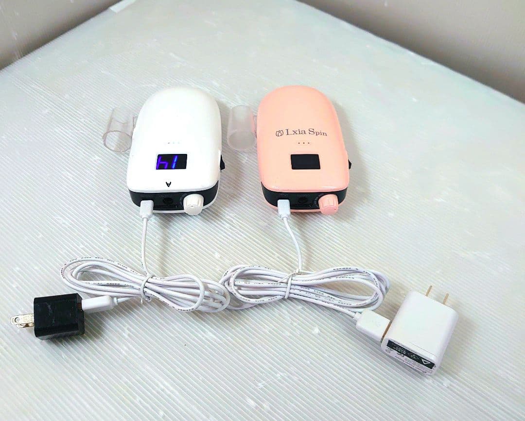 レクシアスピン ネイルマシーン ピンク&白 2個セットの通販はau PAY