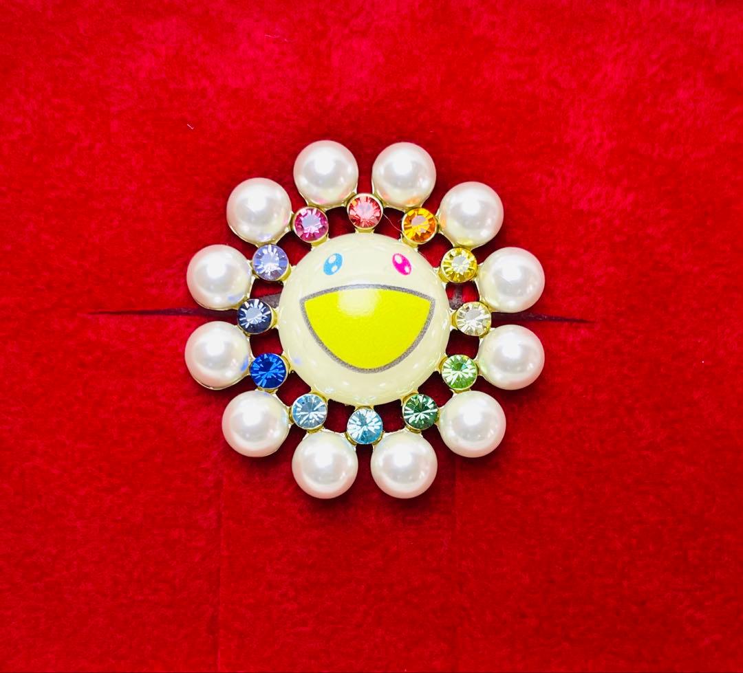 liquem リキュエム×村上隆 パールフラワー ピンズ ブローチ カイカイキキ