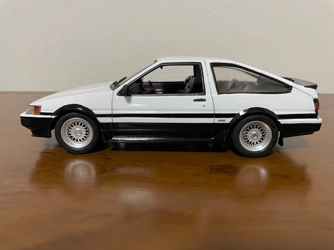 フジミ 1/24 AE86レビン製作済みプラモデル - メルカリ