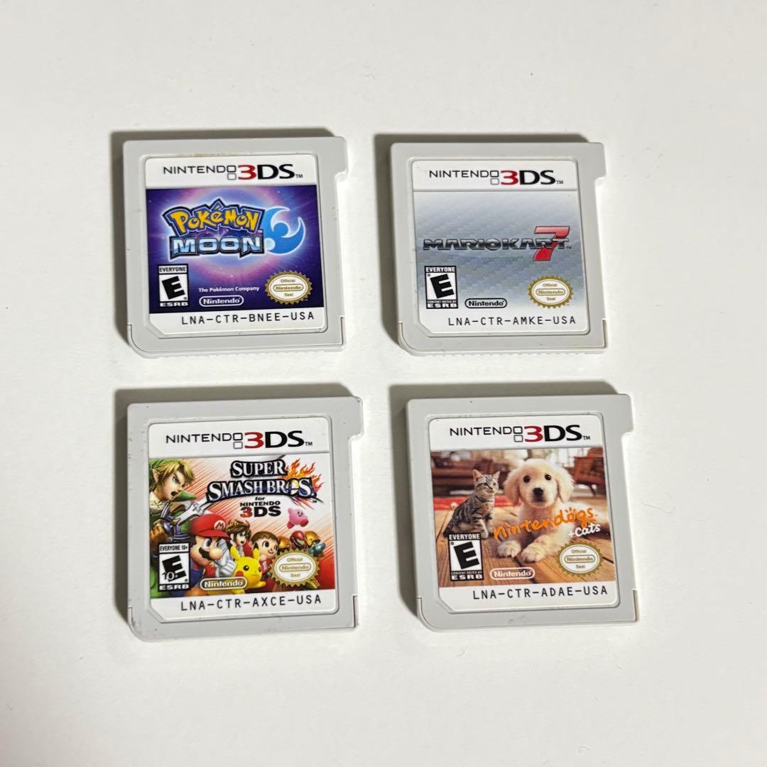 北米版】ニンテンドー3DS 4本セット ポケモン、スマブラ、マリオカート
