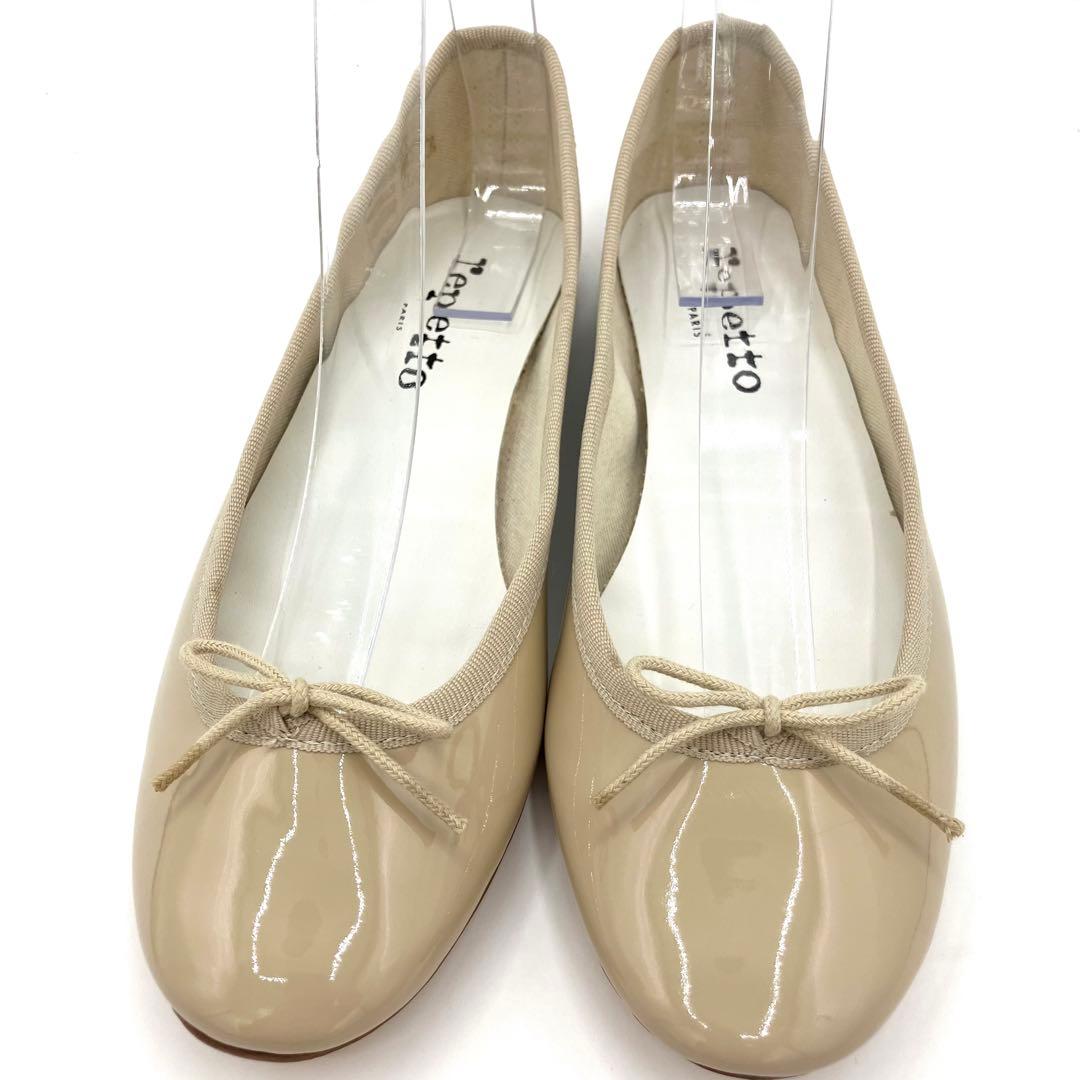 【定番】レペット　サンドリオン　フラット　パンプス　22.5cm リボン