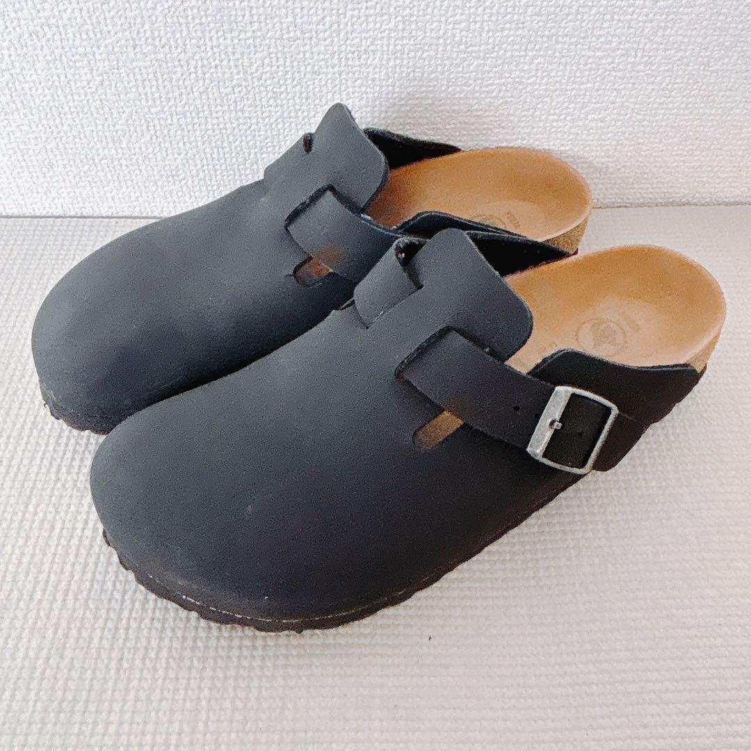 未使用✨ビルケンシュトック ボストン ヴィーガン EU38/24cm ブラック 未使用✨ビルケンシュトック ボストン ヴィーガン EU38/24cm ブラック