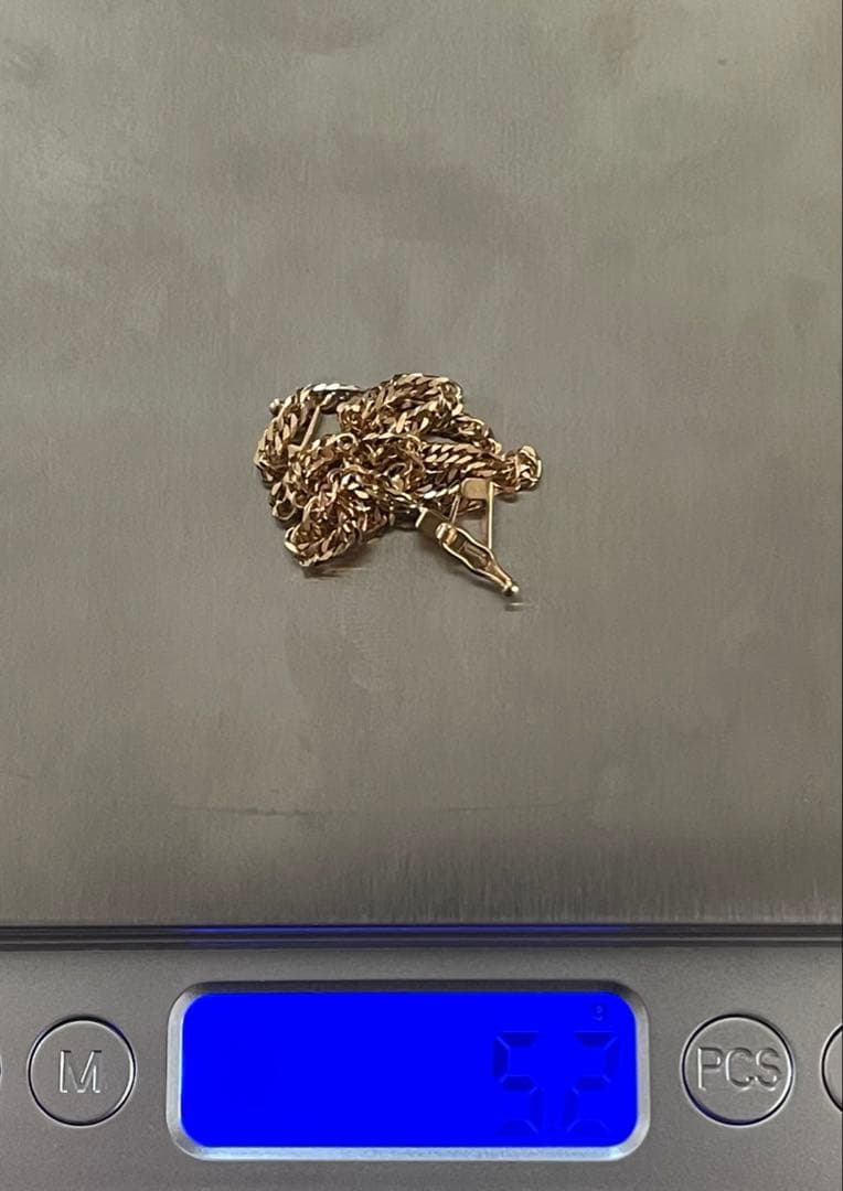 きむページ　K18 喜平　6面　アンクレット 23cm 5.14g