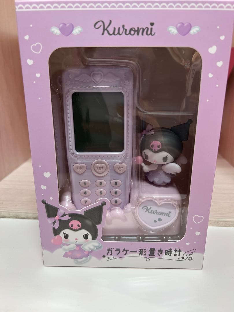 新品］サンリオ ガラケー形置時計 クロミ - メルカリ