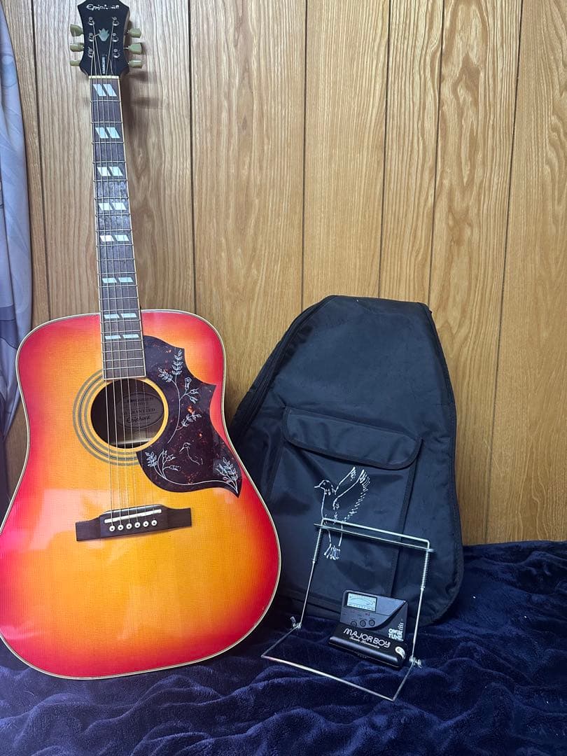 すずめの涙 希少Epiphone Hummingbird Aged Epiphone Hummingbird Aged Cherry Sunburst Gloss — Rudy's Music