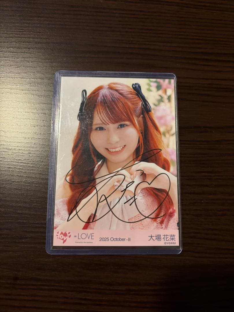 【値下げ交渉可】大場花菜 ラブソングに襲われる ピンクニット 直筆 生写真 大場花菜 | ＝LOVE 19th single 『 ラブソングに襲われる 』 本日発売