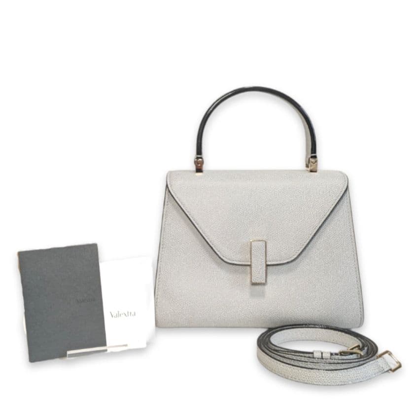 極美品】定価59万円Valextra イジィデミニ 2wayバッグ グレー - メルカリ