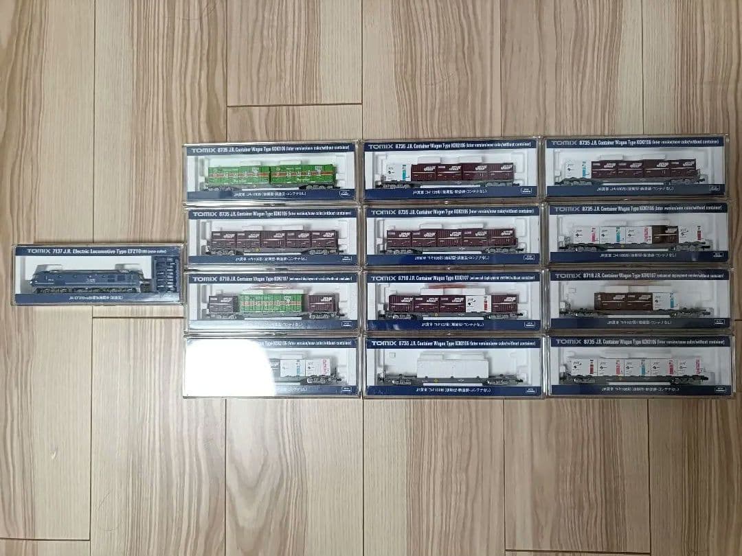 た*し様 EF210-100 新塗装+コキ106・107形12両セット コンテナ Amazon | TOMIX Nゲージ JR貨車 コキ106形 前期型新塗装 ONEコンテナ付