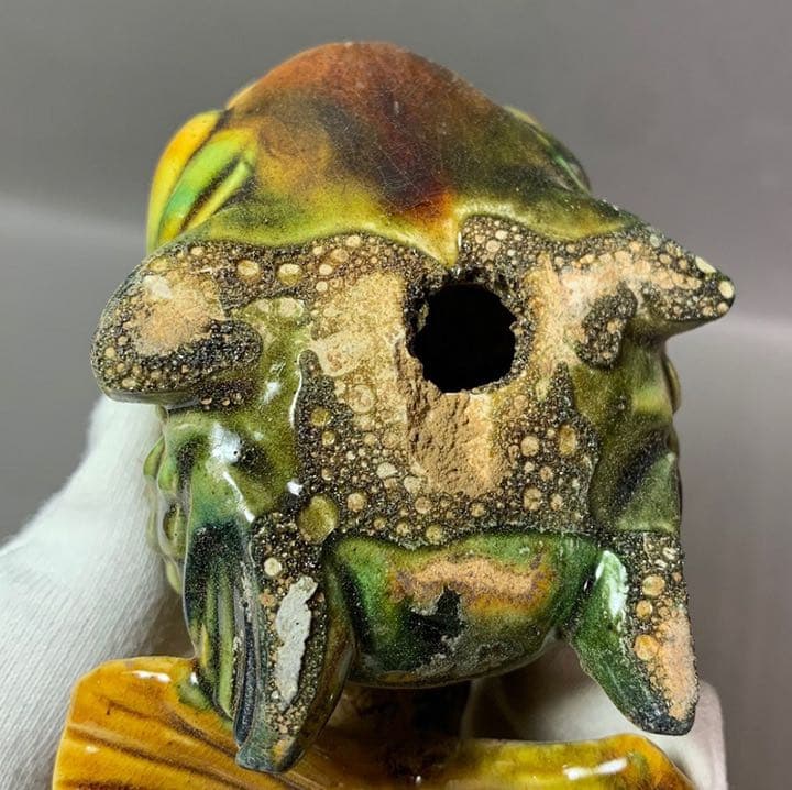 中国 三彩魚置物 f2220733