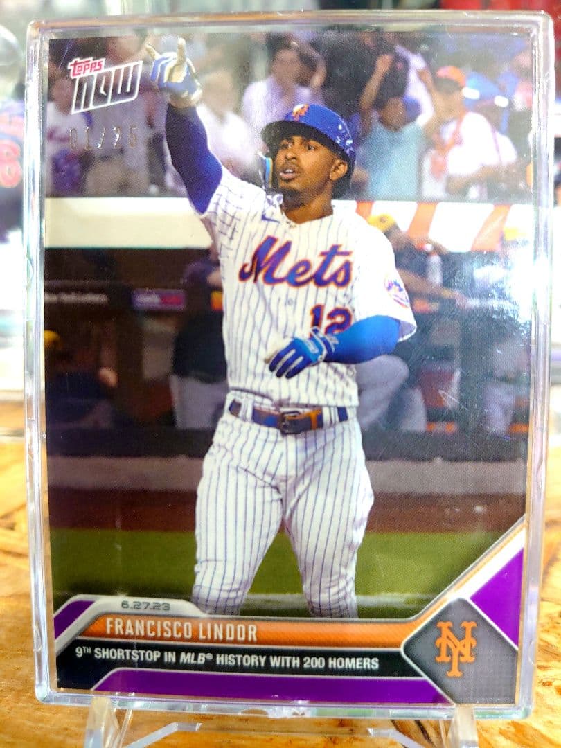 200HR達成記念1/25 フランシスコ・リンドーア topps now MLB - メルカリ