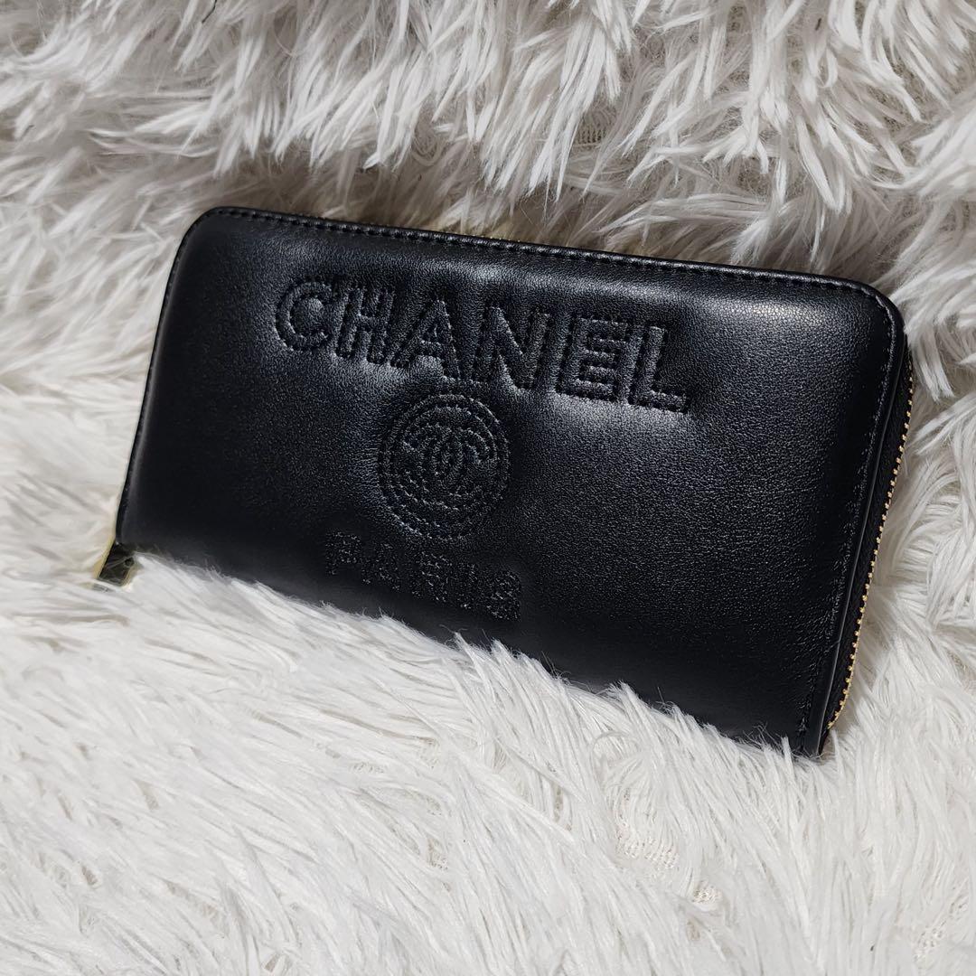 シャネル 長財布 デカロゴ 黒 ノベルティ - メルカリ