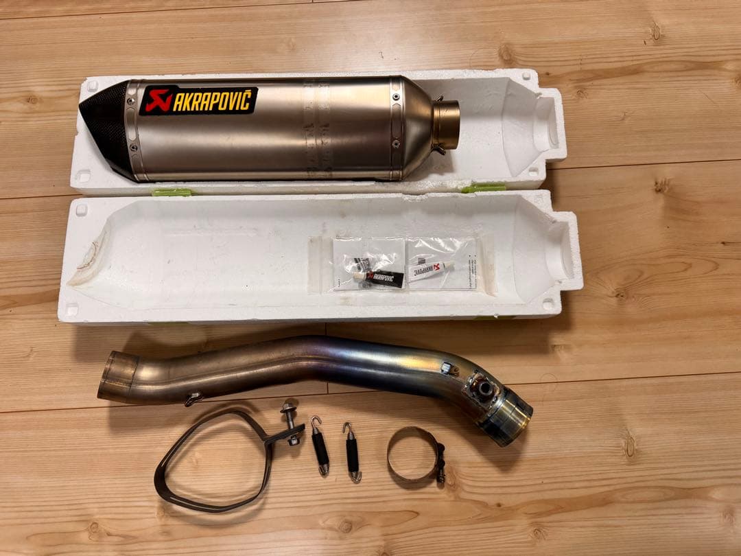 GSX-R1000 K7 Akrapovic スリップオン チタンマフラー Akrapovic Suzuki GSXR 1000 2017-2025 Titanium GP Slip-On Exhaust