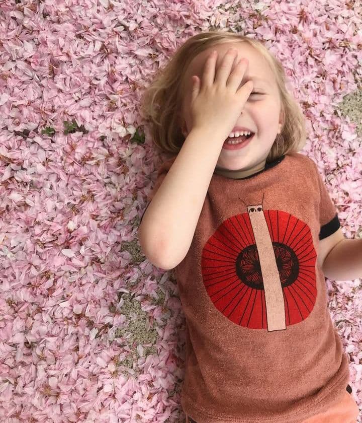 misha&puff■パイル地Tシャツ■ピンク misha&puff□パイル地Tシャツ□ピンク misha&puff□パイル地Tシャツ