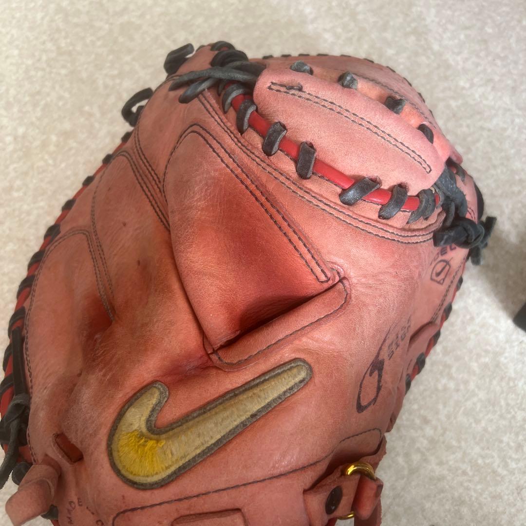 価格交渉○］NikeキャッチャーミットSignature 城島Model 赤 - メルカリ