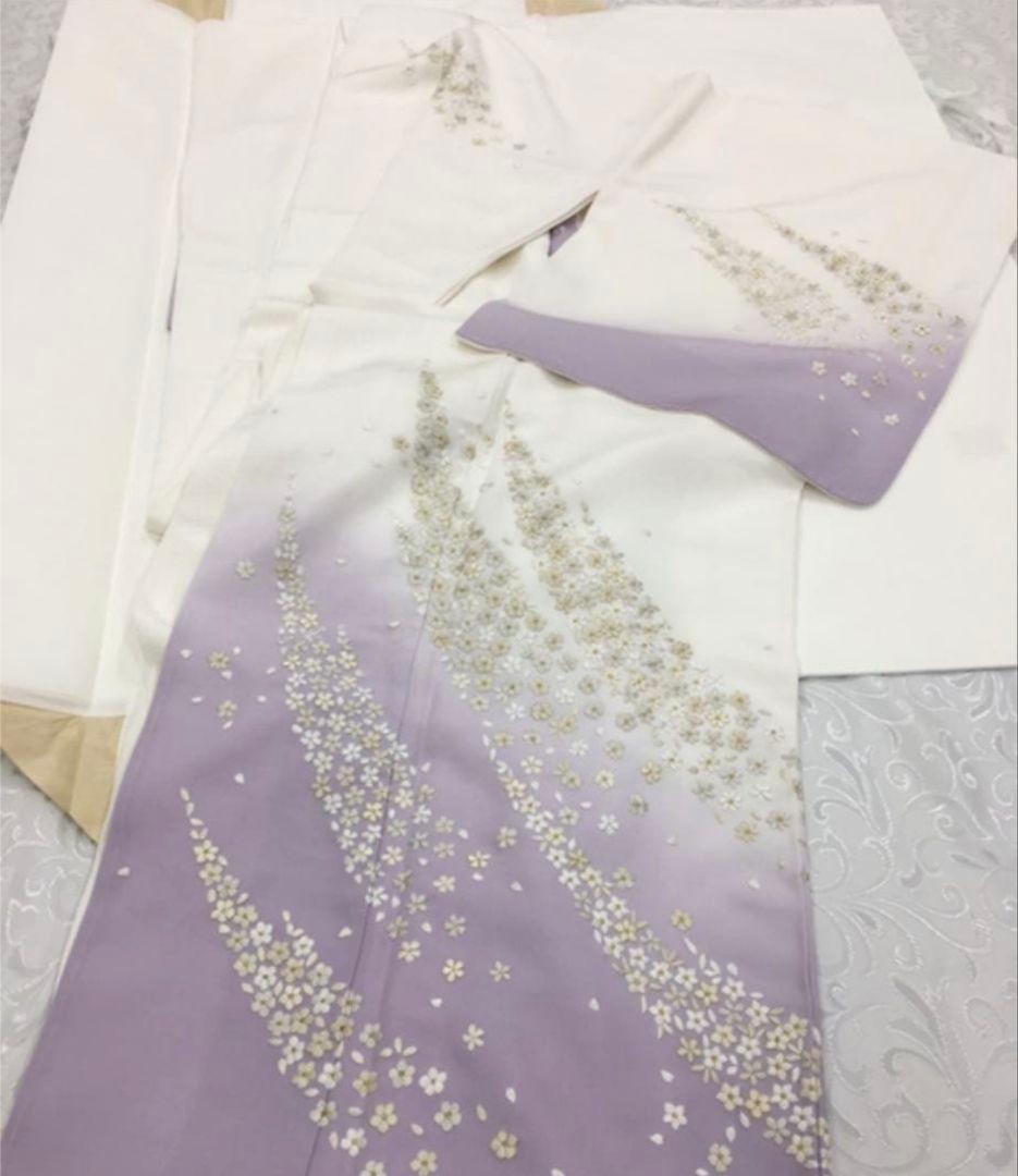 正絹　総刺繍訪問着、袷♬ kyouto-usagido_h-955