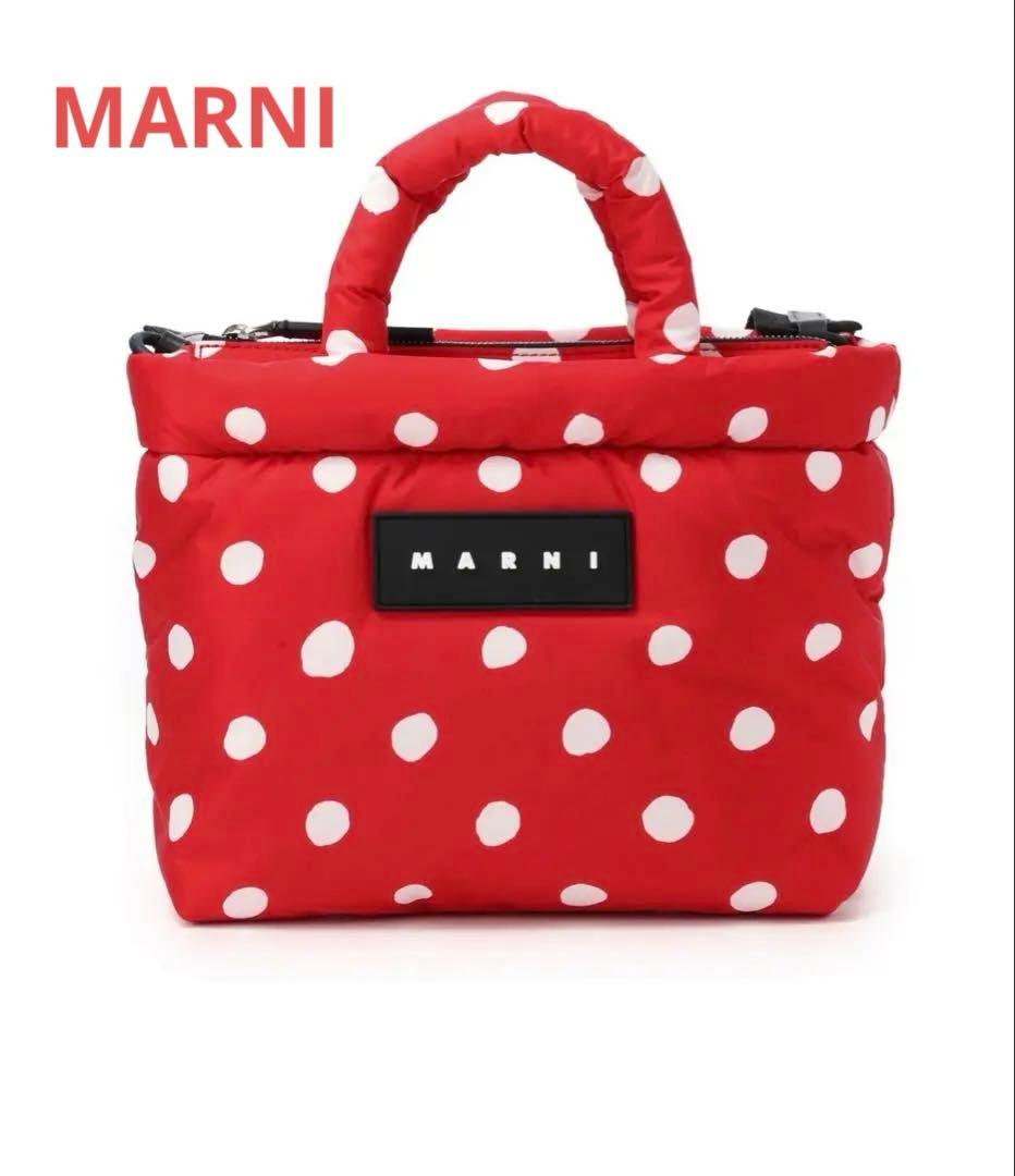 専用様…美品MARNI マルニ ドット パフバック 2way ロゴパッチ - メルカリ