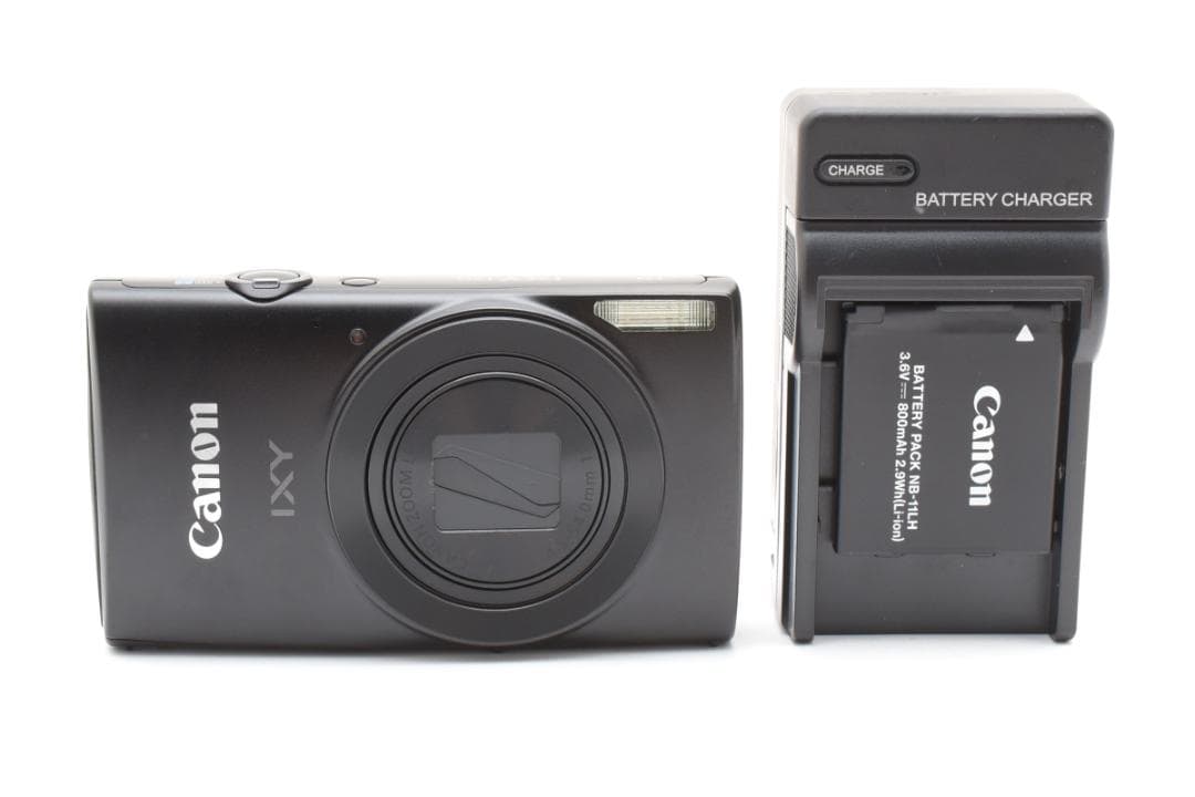超美品 Canon IXY 170 コンパクトデジタルカメラ ブラック キヤノン