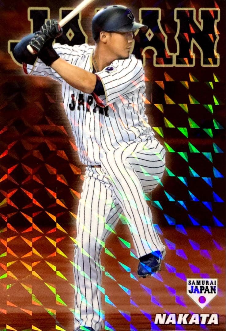 中田翔 レギュラーカード 侍ジャパンチップス2017 北海道日本ハム