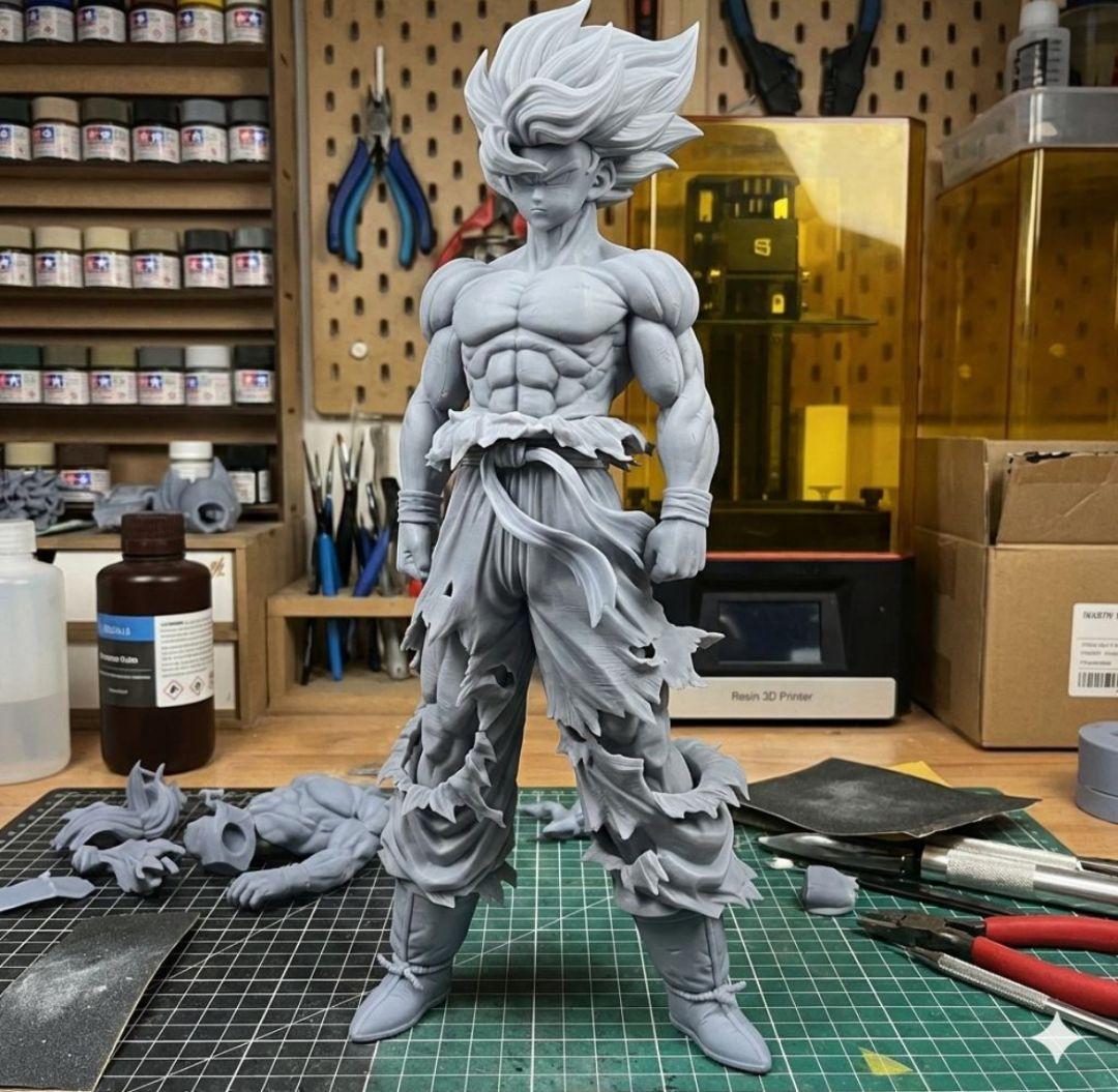 孫悟空 ssj スーパーサイヤ人 ガレキ 未塗装未組立 1/7 ガレージキット