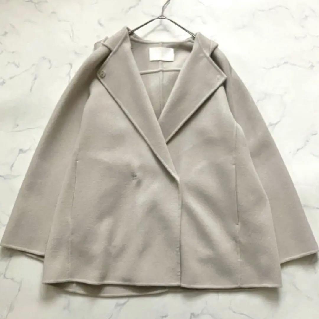 美品✨ボールジィ プレミアムウール リバーフーデットコート 薄