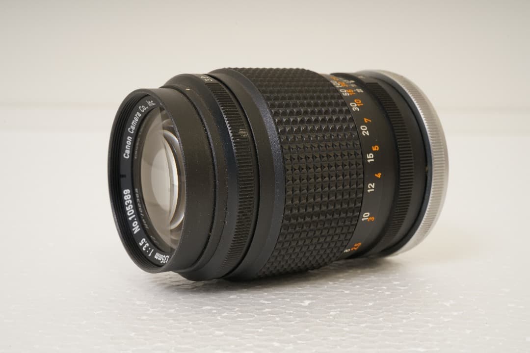 最終価格　キャノン一眼レフ用　望遠レンズFL135mmF3.5　昭和レトロ FL135mm F3.5 - キヤノンカメラミュージアム