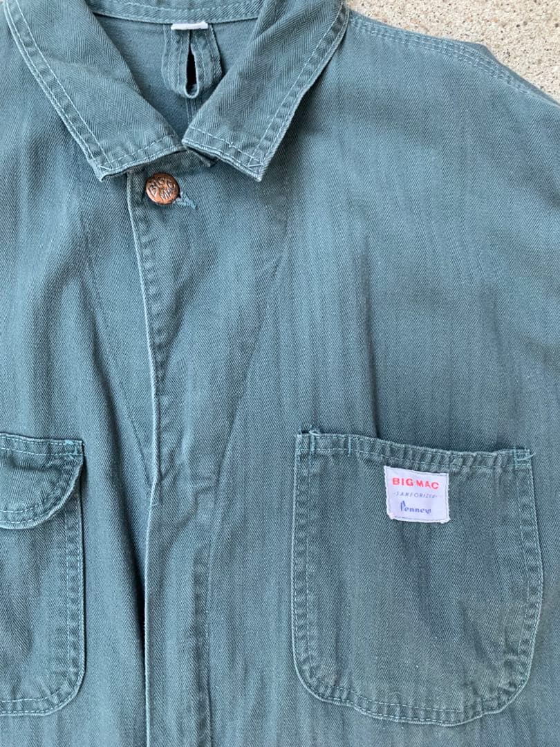 60s〜BIGMAC ビックマック ツナギ つなぎ ヘリンボーン - メルカリ