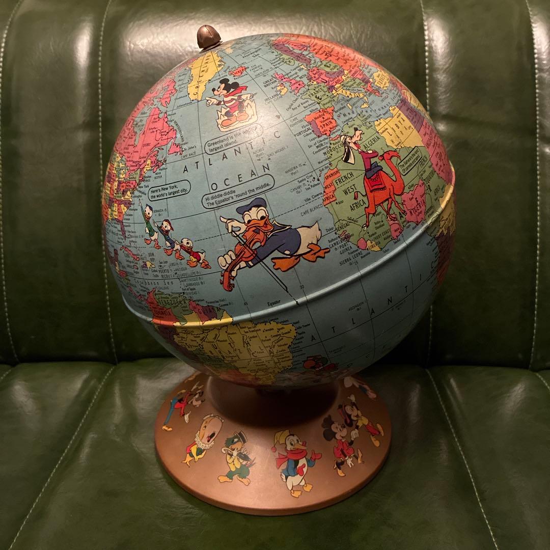激レア 60's Rand McNally ディズニー 地球儀 - メルカリ