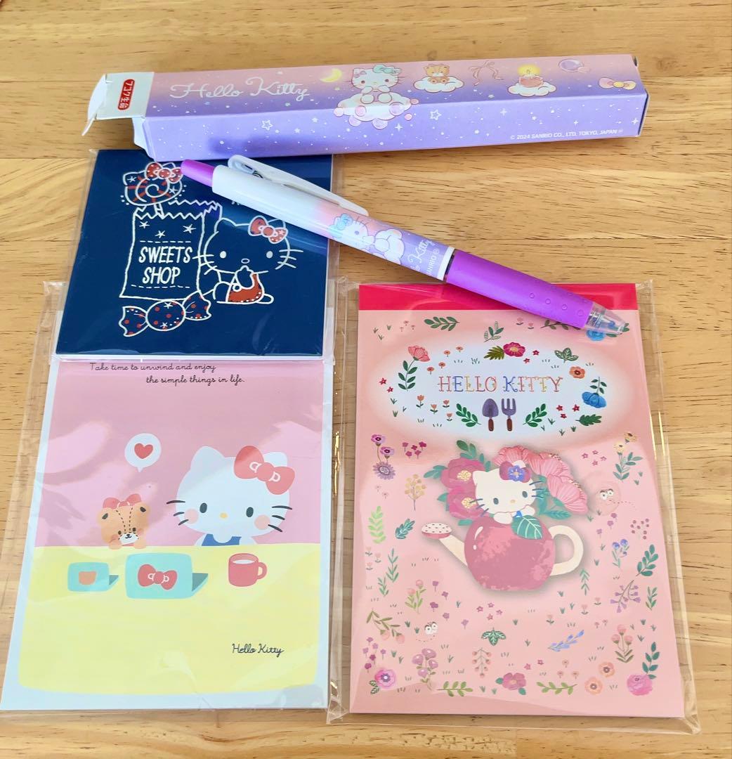ハローキティ メモ帳 ボールペン まとめ売り 文房具 サンリオ - メルカリ