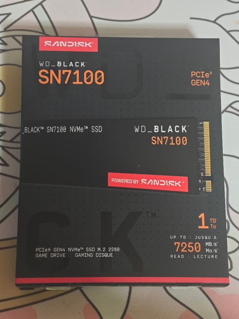 [新品未開封] WD_BLACK SN7100 1TB NVMe SSD 1TB WD_BLACK SN7100 NVMe SSD | Sandisk