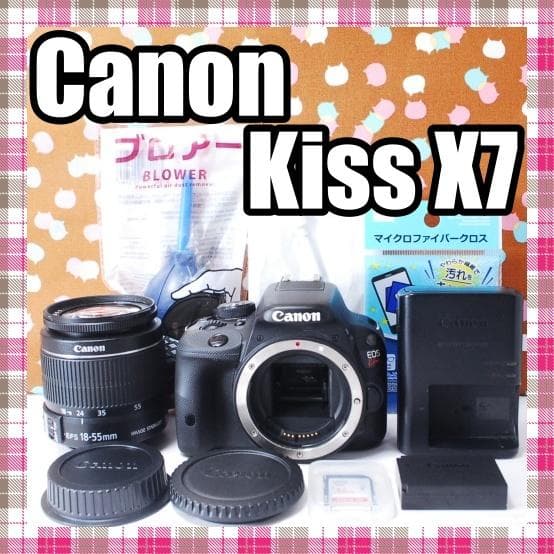✨美品✨シャッター数2739回✨Canon kiss X7 レンズセット キヤノン（Canon） Canon EOS kiss X7 レンズセット デジタル 一眼レフ