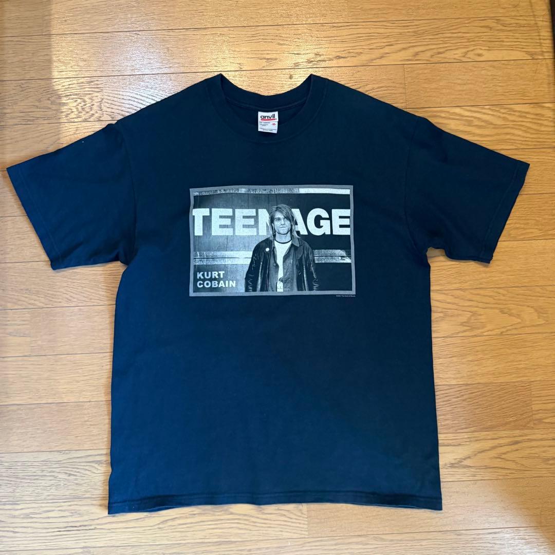 ミュージシャン NIRVANA  COBAIN TEENAGE VINTAGE 2002 Vintage 2002 Kurt Cobain 'Teenage' T-Shirt – Sabbatical Vintage