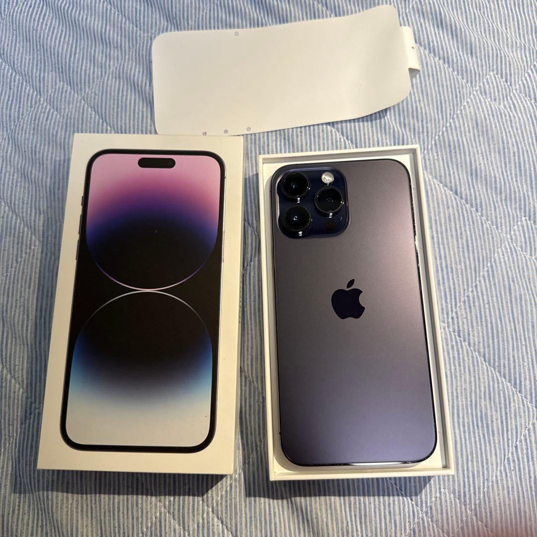 【美品】iPhone 14 Pro Max 256GB ディープパープル Refurbished iPhone 14 Pro Max 256GB - Deep Purple (Unlocked