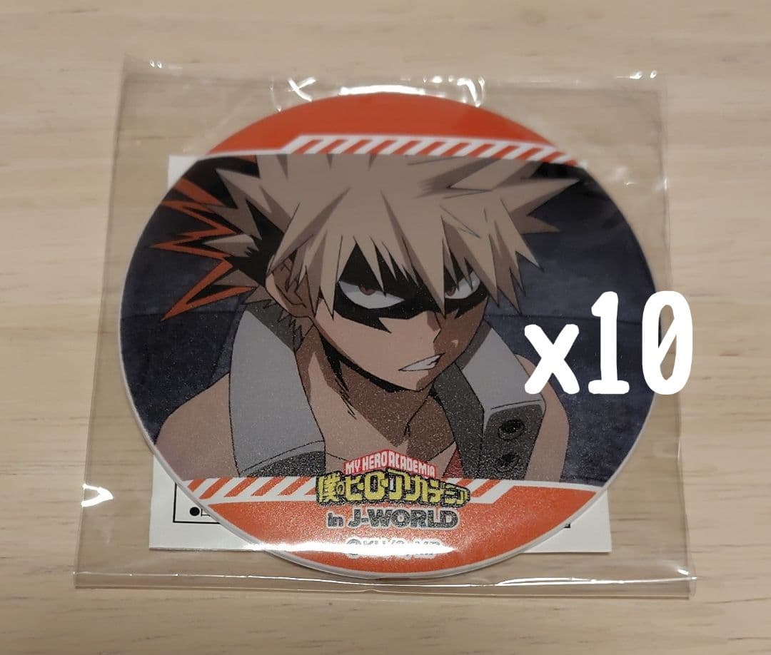 ヒロアカ J-WORLD 非売品マグバッジまとめ売り 爆豪勝己