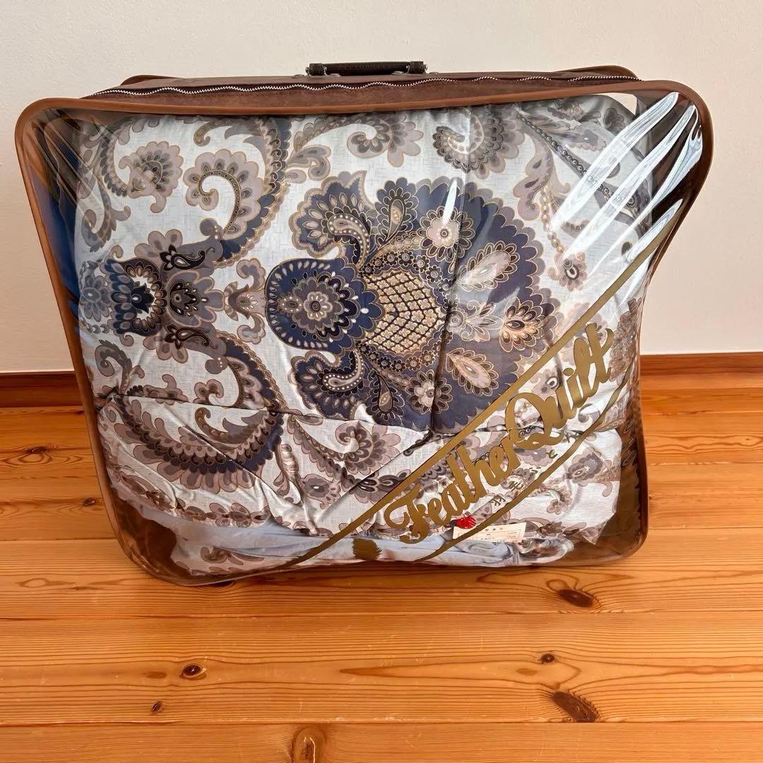 シングルサイズ　羽毛掛け布団 西川（nishikawa） 羽毛布団 ダブル ロング 昭和 羽毛掛けふとん