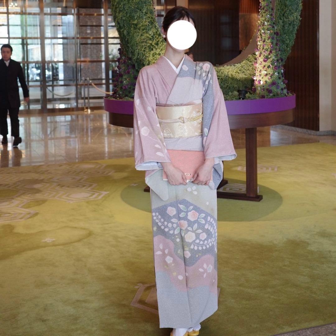 フルセット　訪問着　着物　帯　帯締め帯揚げ　七五三　結婚式　入学式　卒業式 H.L（アッシュ・エル） 訪問着 フルセット 18点 洗える 着物 帯 長襦袢