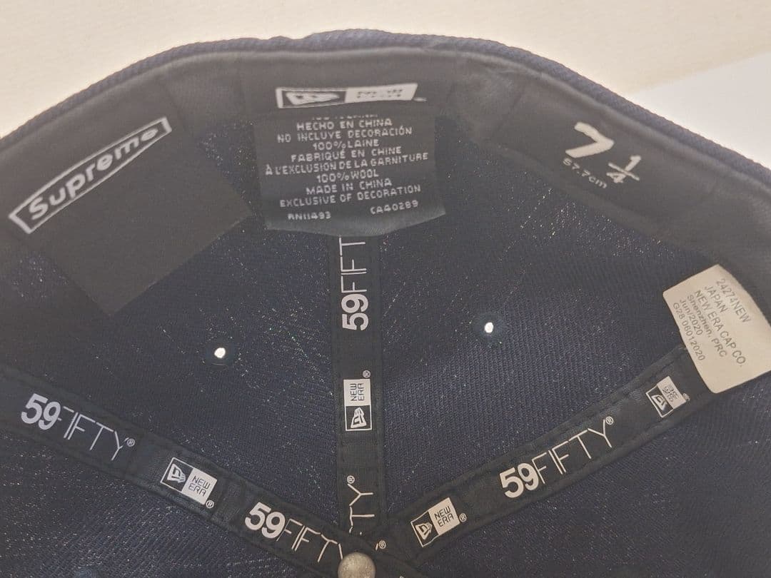 【美品】Supreme　S Logo　New Era　Ice　\"Navy\"