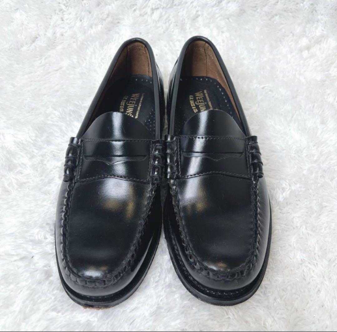 未使用級✨G.H.BASS WEEJUNS ローファー 本革 ブラック