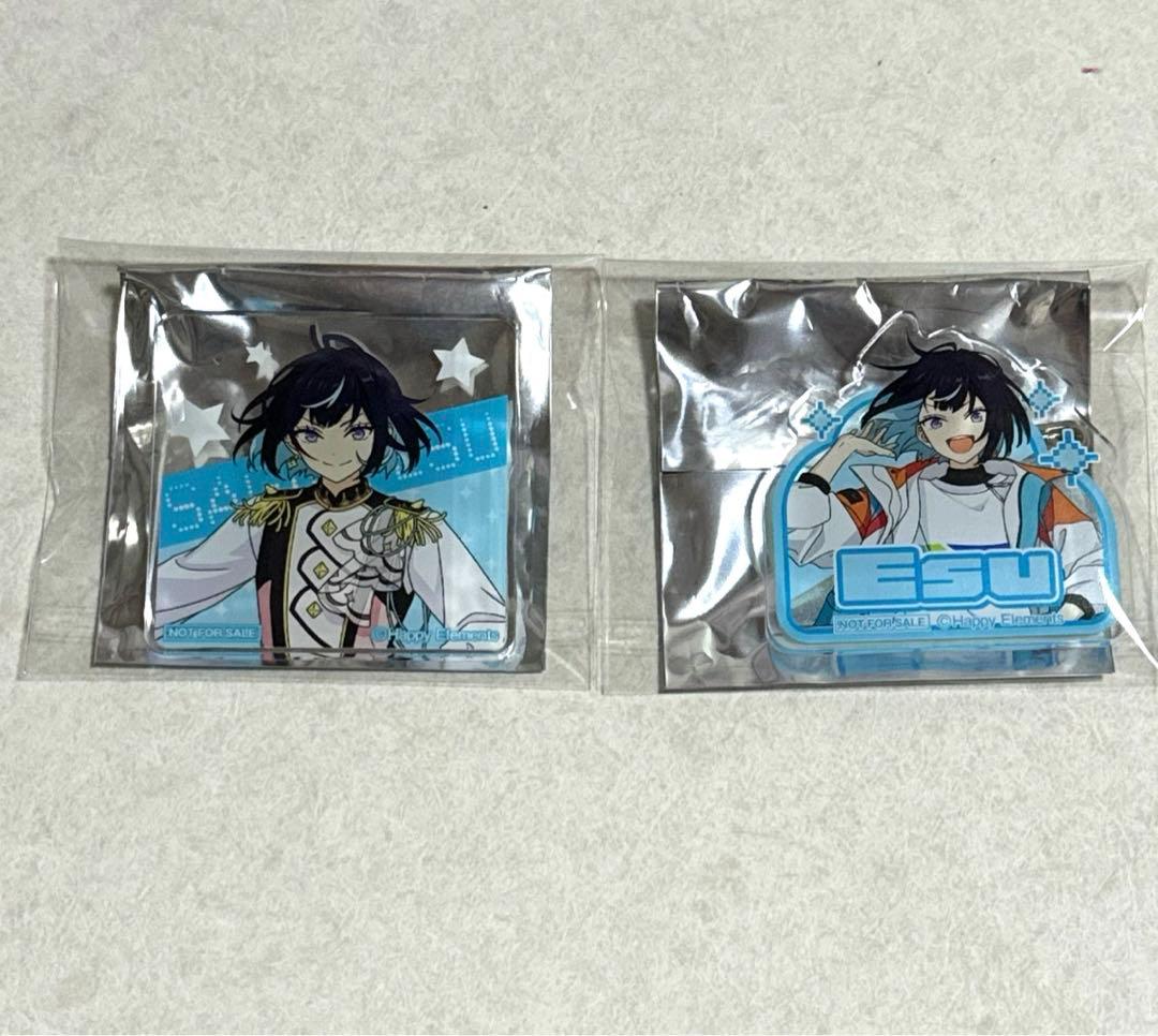 あんスタ エスプリ エス 冴霧笑主 アクリルバッジ - メルカリ