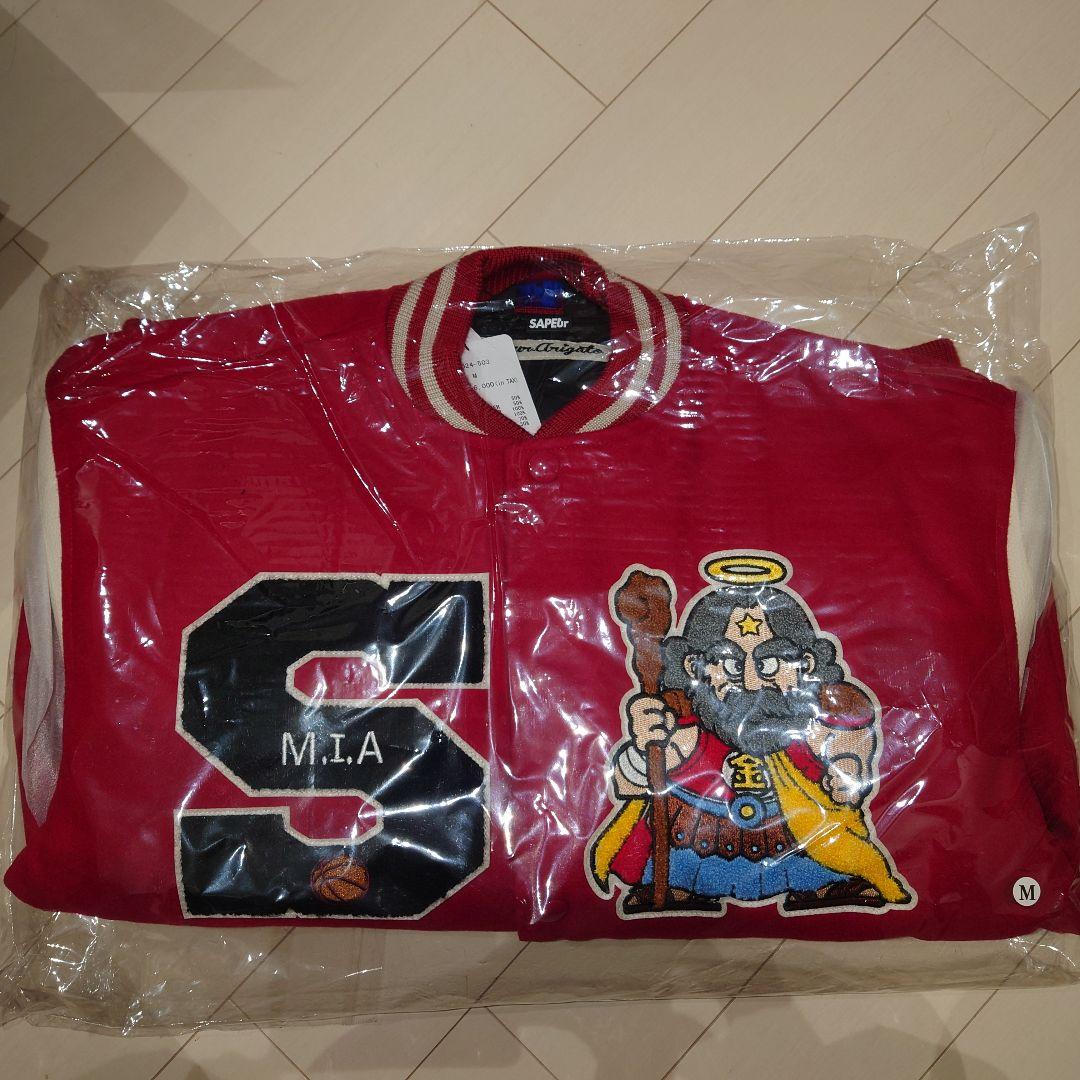 SAPEur サプール ビックリマンスタジャン 赤M 新品ソックスセット